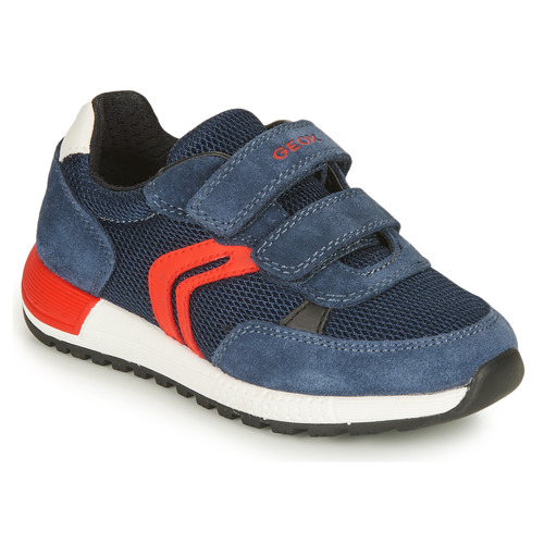 Schuhe Jungen Sneaker Low Geox ALBEN BOY Marineblau / Rot