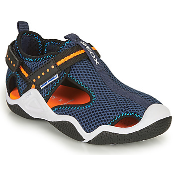 Schuhe Jungen Sportliche Sandalen Geox JR WADER Marineblau / Orange