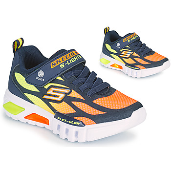 Schuhe Jungen Sneaker Low Skechers FLEX-GLOW Marineblau / Orange