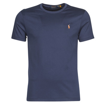 Abbigliamento Uomo T-shirt maniche corte Polo Ralph Lauren T-SHIRT AJUSTE COL ROND EN PIMA COTON LOGO PONY PLAYER MULTICOLO 