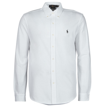 Kleidung Herren Langärmelige Hemden Polo Ralph Lauren COPOLO Weiß