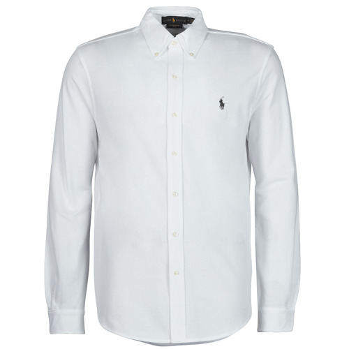 Kleidung Herren Langärmelige Hemden Polo Ralph Lauren COPOLO Weiß