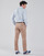 Kleidung Herren Langärmelige Hemden Polo Ralph Lauren CHEMISE AJUSTEE EN OXFORD COL BOUTONNE  LOGO PONY PLAYER MULTICO Blau / Weiß
