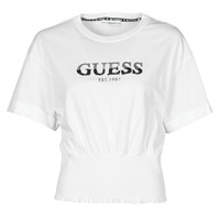 Vêtements Femme T-shirts manches courtes Guess SS WINIFRED CROP TOP 