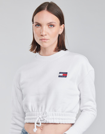 Tommy Jeans TJW SUPER CROPPED BADGE CREW Weiß