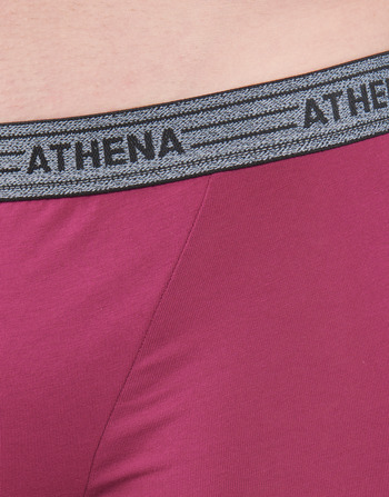 Athena BASIC COTON  X4 Grau / Bordeaux / Blau