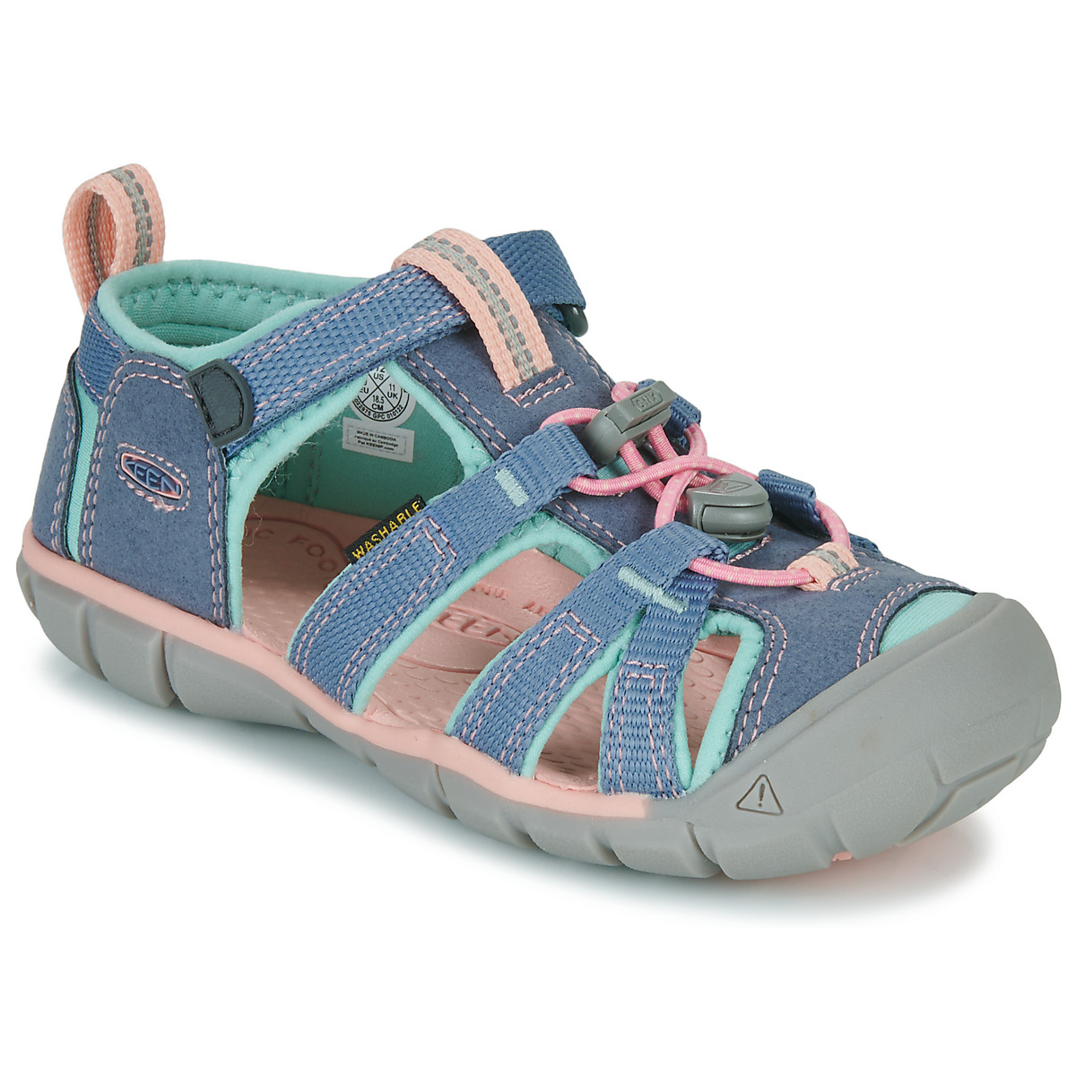 Schuhe Mädchen Sportliche Sandalen Keen SEACAMP II CNX Blau