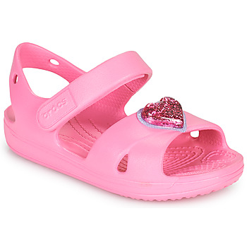 Schuhe Mädchen Sandalen / Sandaletten Crocs CLASSICCROSSSTRAPCHARMSANDAL T  