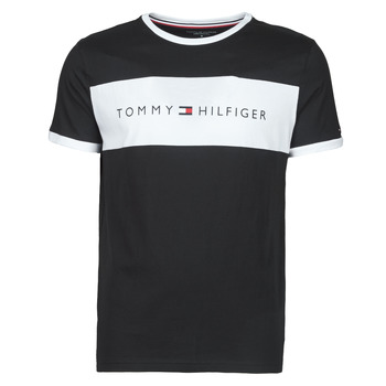 Kleidung Herren T-Shirts Tommy Hilfiger CN SS TEE LOGO FLAG Marineblau