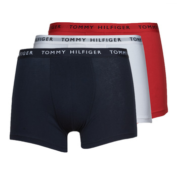 Unterwäsche Herren Boxer Tommy Hilfiger TRUNK X3 Weiß / Rot / Marineblau