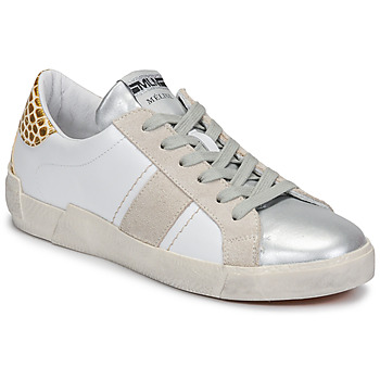 Schuhe Damen Sneaker Low Meline NK1381 Weiß / Beige