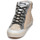 Schuhe Damen Sneaker High Meline NK1384 Beige / Zebrasteifen
