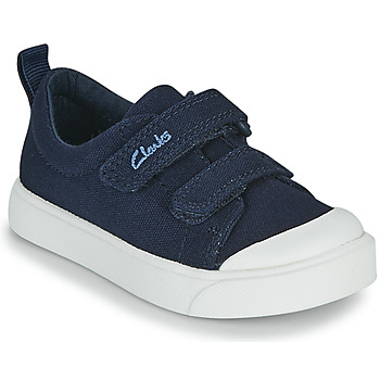 Schuhe Jungen Sneaker Low Clarks CITY BRIGHT T Marineblau