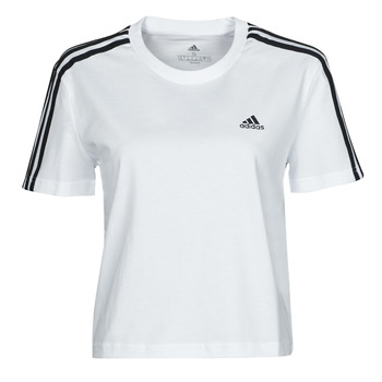 Kleidung Damen T-Shirts adidas Performance W 3S CRO T Weiß