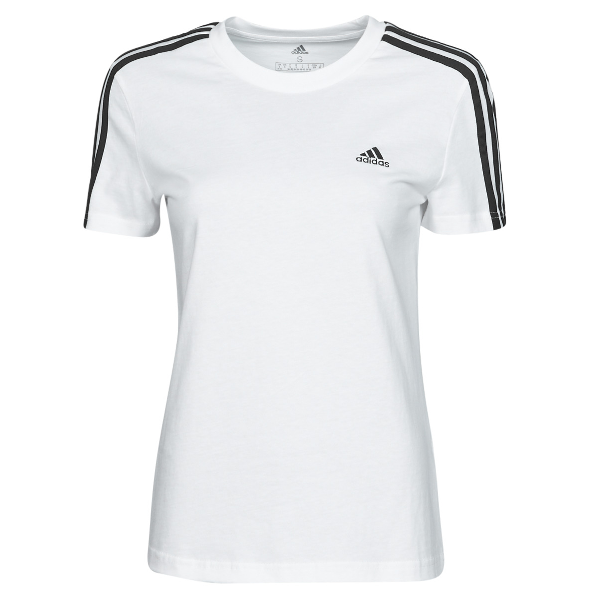 Kleidung Damen T-Shirts Adidas Sportswear W 3S T Weiß