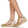 Schuhe Damen Leinen-Pantoletten mit gefloch Betty London INONO Khaki