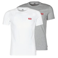 Kleidung Herren T-Shirts Levi's 2PK CREWNECK GRAPHIC Weiß