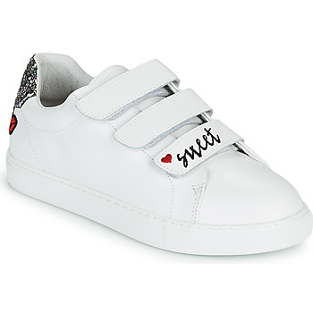 Schuhe Damen Sneaker Low Bons baisers de Paname EDITH SWEET HEART Weiß