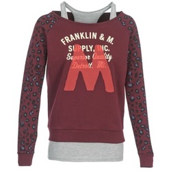 Kleidung Damen Sweatshirts Franklin & Marshall MANTECO Bordeaux / Grau