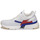 Schuhe Damen Sneaker Low Skechers SPLIT/OVERPASS Weiß / Blau / Rot