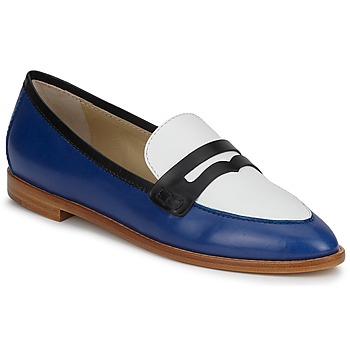 Schuhe Damen Slipper Etro MOCASSIN 3767 Blau / Weiß