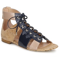 Chaussures Femme Sandales et Nu-pieds John Galliano AN6379 Bleu /Beige / Rose