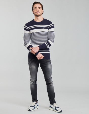 Vêtements Homme Pulls Guess LONDON EMBOSSED STRIPED CN 