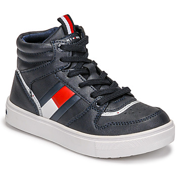 Schuhe Jungen Sneaker High Tommy Hilfiger T3B4-32066-0900800 Marineblau
