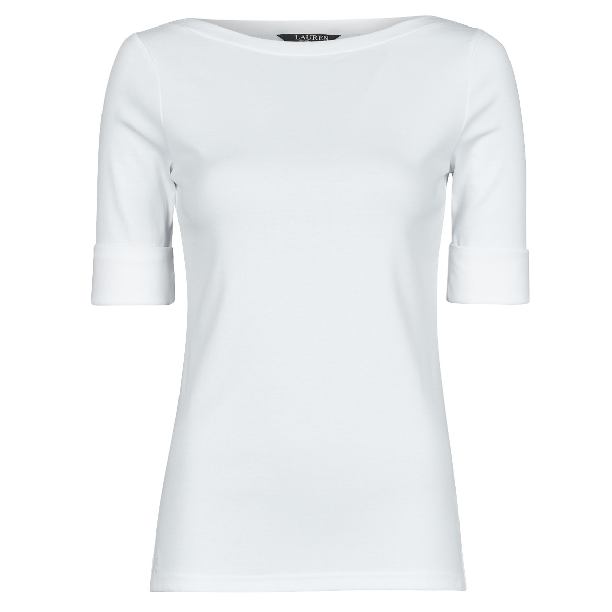 Vêtements Femme T-shirts manches courtes Lauren Ralph Lauren JUDY-ELBOW SLEEVE-KNIT 