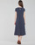Kleidung Damen Maxikleider Lauren Ralph Lauren PIPPA-CAP SLEEVE-DAY DRESS Blau