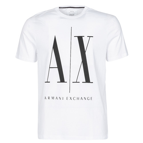 Armani Exchange HULO Weiß - Kleidung T-Shirts Herren CHF 
