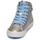 Schuhe Mädchen Sneaker High Geox KALISPERA Silbrig / Blau