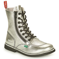 Schuhe Damen Boots Kickers MEETICKZIP Silber