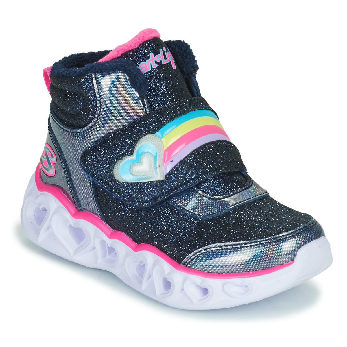 Chaussures Fille Baskets montantes Skechers HEART LIGHTS 