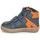 Schuhe Jungen Boots Kickers LOGGAN Marineblau / Orange