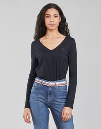 Abbigliamento Donna T-shirts a maniche lunghe Tommy Hilfiger REGULAR CLASSIC V-NK TOP LS 