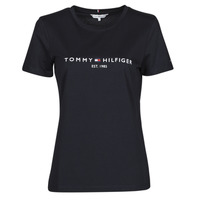 Kleidung Damen T-Shirts Tommy Hilfiger HERITAGE HILFIGER CNK RG TEE Marineblau