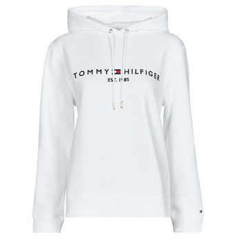 Kleidung Damen Sweatshirts Tommy Hilfiger HERITAGE HILFIGER HOODIE LS Weiß