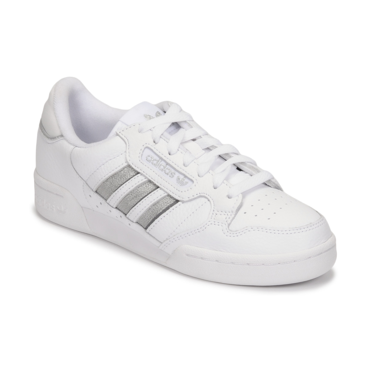Schuhe Damen Sneaker Low adidas Originals CONTINENTAL 80 STRI Weiß / Silber