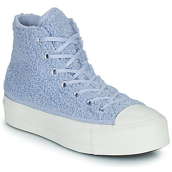 Schuhe Damen Sneaker High Converse CHUCK TAYLOR ALL STAR LIFT COZY UTILITY HI Blau