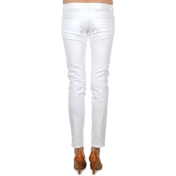 Calvin Klein Jeans JEAN BLANC BORDURE ARGENTEE Bianco