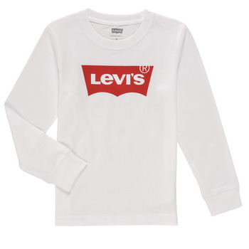Kleidung Jungen Langarmshirts Levi's L/S BATWING TEE Weiß