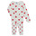 Kleidung Mädchen Pyjamas/ Nachthemden Petit Bateau CASSANDRE Weiß / Rot