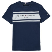 Kleidung Jungen T-Shirts Tommy Hilfiger DERREK Marineblau