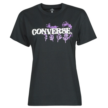 Vêtements Femme T-shirts manches courtes Converse HYBRID FLOWER RELAXED TEE 