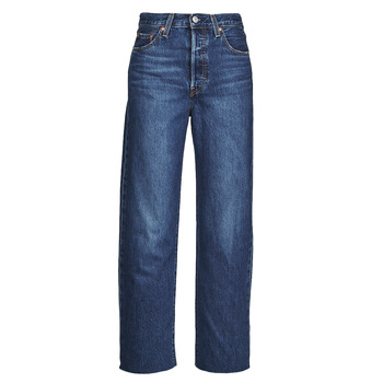 Kleidung Damen Straight Leg Jeans Levi's RIBCAGE STRAIGHT ANKLE Blau