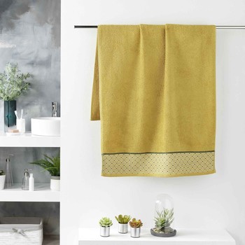 Home Handtuch und Waschlappen Douceur d intérieur BELINA Gelb