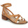 Schuhe Damen Sandalen / Sandaletten Casual Attitude COUTIL Kamel / Gold