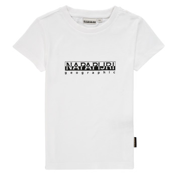 Kleidung Jungen T-Shirts Napapijri S-BOX SS Weiß