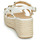 Schuhe Damen Sandalen / Sandaletten Cosmo Paris HOURA Weiß / Golden